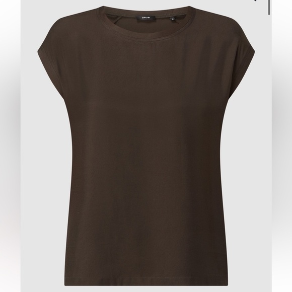 Opus Viscose T-shirt model 'Finya' in Dark Grey - Picture 5 of 12